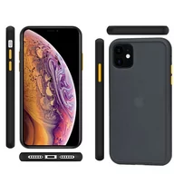 Akcesoria do słuchawek - EverTech Contrast Matowe Etui Obudowa iPhone 11 Pro Max (Black/Yellow) - miniaturka - grafika 1