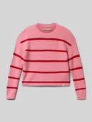 Swetry dla dziewczynek - Sweter z dzianiny o kroju regular fit z mieszanki wiskozy model ‘FRANCA’ - miniaturka - grafika 1