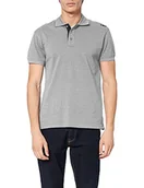 Koszulki męskie - CMP męski T-shirt Polo 39d8377 szary Grigio Mel. 54 - miniaturka - grafika 1