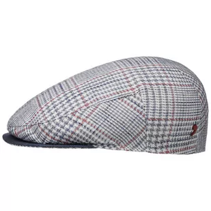 Kaszkiet Colino Check by Alfonso D Este, niebiesko-biały, M (56-57 cm) - Czapki męskie - miniaturka - grafika 1