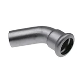 Akcesoria hydrauliczne - Kolano 45 stopni nyplowe KAN-therm Inox - 76,1 x 76,1 - miniaturka - grafika 1