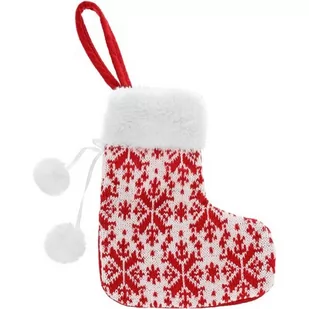 Skarpetka dekoracyjna SASKA GARDEN 16 x 19 cm - Ozdoby bożonarodzeniowe - miniaturka - grafika 1