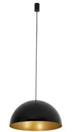 Lampy sufitowe - Wisząca lampa HEMISPHERE SUPER L BLACK-GOLD 10693 Czarna - złota - miniaturka - grafika 1