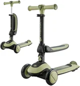 Rowerki biegowe - Hulajnoga 2w1 Kinderkraft Halley Zielona  ! - miniaturka - grafika 1