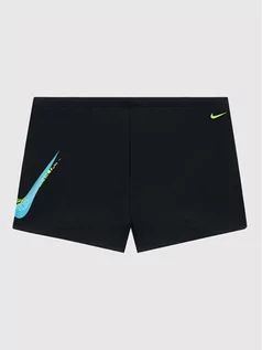 Kąpielówki dla chłopców - Nike Kąpielówki Swoosh Square Leg NESSB565 Czarny - grafika 1