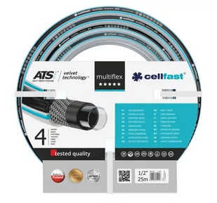 Cellfast Wąż ogrodowy Multiflex ATSV 1/2" 25m - Inne akcesoria do nawadniania - miniaturka - grafika 1