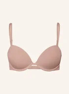 Biustonosze - Calvin Klein Biustonosz Usztywniany Minimalist beige - miniaturka - grafika 1