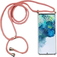 Etui i futerały do telefonów - Etui Samsung Galaxy na telefon komórkowy z łańcuszkiem, smukłe etui na telefon komórkowy, pasek na przewód, do telefonu komórkowego: Samsung Galaxy S9+ / S9 Plus, wybierz pasek: różowy - miniaturka - grafika 1