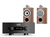Zestawy stereo - Hegel H600 (czarny) + 805 D4 (orzech) - miniaturka - grafika 1