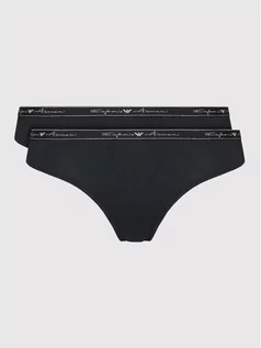 Majtki damskie - Emporio Armani Underwear Komplet 2 par fig brazylijskich 163337 1A223 00020 Czarny - grafika 1