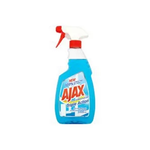 Płyn do szyb AJAX niebieski potrójnie aktywny pompka 500ml - Płyny do mycia szyb - miniaturka - grafika 1