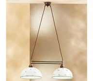 Lampy sufitowe - Kolarz 731.82.27 - Żyrandol na lince NONNA 2xE27/75W/230V zielony - miniaturka - grafika 1