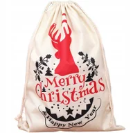 Ozdoby bożonarodzeniowe - DUŻY WOREK NA PREZENTY DLA MIKOŁAJA ŚWIĘTA Z9_3 - miniaturka - grafika 1