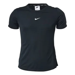 Nike Dziewczęcy G Nk Df One Ss Top T-Shirt, czarno-biały, S - Koszulki i topy damskie - miniaturka - grafika 1