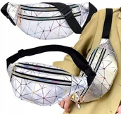 Nerki - Nerka Geometryczna Saszetka Biodrówka Odblaskowa - miniaturka - grafika 1