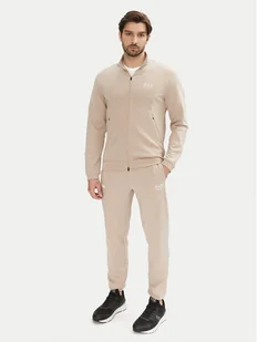 EA7 Emporio Armani Dres 7M000130 AF12501 U6155 Beżowy Regular Fit - Dresy męskie - miniaturka - grafika 1
