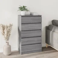 Inne meble do salonu - Komoda, szary dąb sonoma, 60x36x103 cm, materiał drewnopochodny Lumarko! - miniaturka - grafika 1