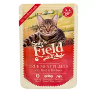 Mokra karma dla kotów - SAM'S FIELD STERILISED WOŁOWINA I BURAK 85g - miniaturka - grafika 1