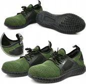 Obuwie robocze - Geko Buty ochronne model nr 10 zielone S1P - r. 43 5 - miniaturka - grafika 1