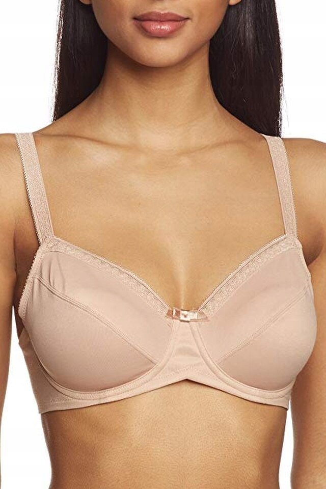 TRIUMPH Biustonosz beżowy bawełna pretty comfort W miękki rozmiar 75C