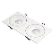 Oprawy, klosze i abażury - OXYLED Oprawa podtynkowa LED STILLO SQ DUE WHITE 2 x 15W 3000K - miniaturka - grafika 1