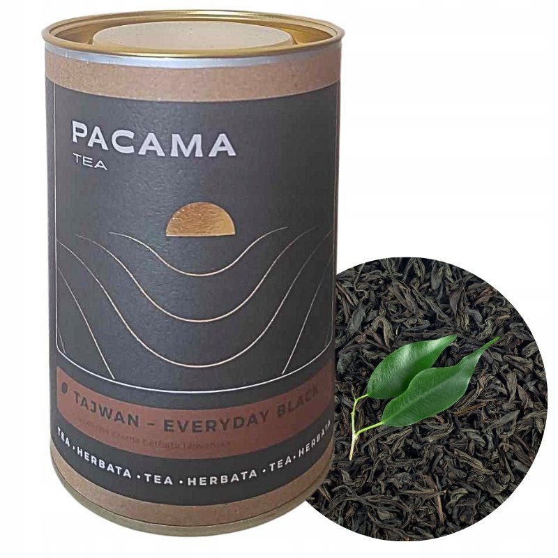 HERBATA CZARNA liściasta naturalna sypana premium Tajwan Pacama 100g puszka