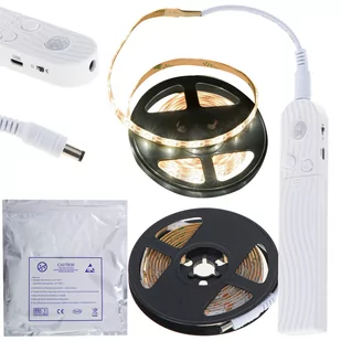 Taśma LED na baterie USB czujnik ruchu 2M ciepły biały - Taśmy LED - miniaturka - grafika 1