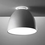 Lampy sufitowe - Artemide Lampa sufitowa designerska Nur Mini, możliwość ściemniania, aluminiowy / szary / cynkowy, salon / jadalnia, aluminium, design - miniaturka - grafika 1