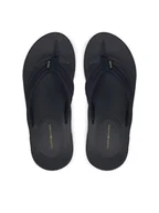 Klapki i japonki męskie - Tommy Hilfiger Japonki Molded Hilfiger Lth Beach Sandal FM0FM05802 Granatowy - miniaturka - grafika 1