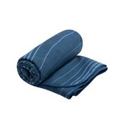 Ręczniki - Ręcznik szybkoschnący z mikrofibry Sea To Summit Drylite Towel L 120x60 cm Atlantic Wave granatowy wzór - miniaturka - grafika 1