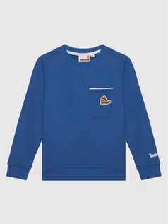 Bluzy dla chłopców - Timberland Bluza T25T11 S Niebieski Regular Fit - grafika 1