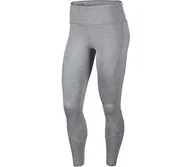 Spodnie damskie - Nike damskie spodnie W NK EPIC LX TGHT RNWY REFLCT Sport Trousers, particle grey/htr/(odblaskowy silv), XL - miniaturka - grafika 1
