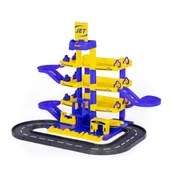 Zabawki konstrukcyjne - Wader Garaż Parking JET 4 -poziomy  z drogą na auta - miniaturka - grafika 1