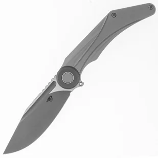 Nóż składany Bestech Knives Seraph M390 - Grey Titanium/Dark Bead Blast Satin - Noże - miniaturka - grafika 1