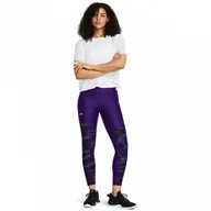 Spodnie sportowe damskie - Damskie legginsy treningowe Under Armour Tech Print Panel Ankle - fioletowe - UNDER ARMOUR - miniaturka - grafika 1