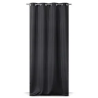Zasłony - Zasłona LASIOS na przelotkach 140 x 240 czarna - miniaturka - grafika 1