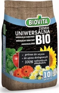 Biovita Ziemia uniwersalna do kwiatów roślin BIO naturalna 10L - Ziemia ogrodowa - miniaturka - grafika 1