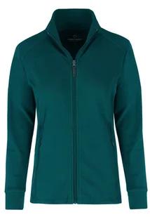 Ciemnoturkusowy, dopasowany polar F-MOYA - Bluzy damskie - miniaturka - grafika 1