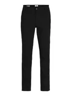 Spodnie męskie - Jack & Jones Spodnie chino "Bolton" w kolorze czarnym - miniaturka - grafika 1