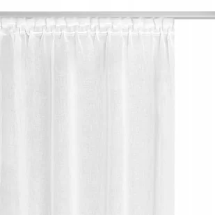 Firana 140 x 270 Dekoracyjna Crystal Taśma Biały - Firany - miniaturka - grafika 1