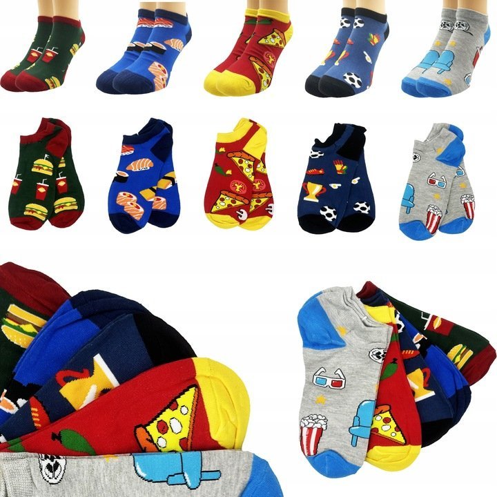 Skarpetki LoveMyToys STOPKI ŚMIESZNE MĘSKIE wielokolorowy rozmiar 40-43