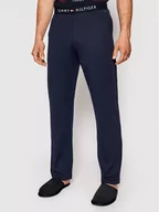 Spodnie sportowe męskie - TOMMY HILFIGER Spodnie dresowe UM0UM01186 Granatowy Regular Fit - miniaturka - grafika 1