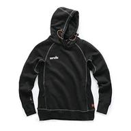 Bluzy damskie - Scruffs Damska bluza z kapturem czarna 8 (T55286), Czarny, 34 - miniaturka - grafika 1