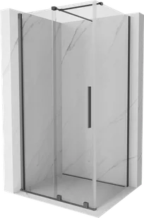 Mexen Velar kabina prysznicowa rozsuwana 90x100 cm, transparent, gun metal - 871-090-100-01-95 - Kabiny prysznicowe - miniaturka - grafika 1