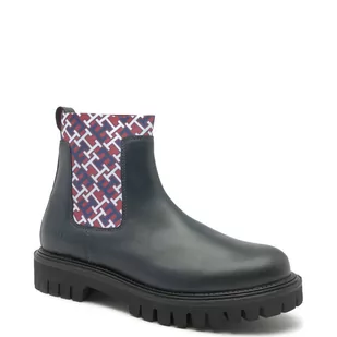 Tommy Hilfiger Skórzane sztyblety - Sztyblety męskie - miniaturka - grafika 1