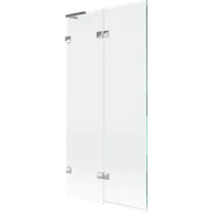 Parawany nawannowe - Mexen Lunar L parawan nawannowy 2-skrzydłowy lewy 90 x 150 cm, transparent, chrom - 897L-090-100-01-00-L - miniaturka - grafika 1