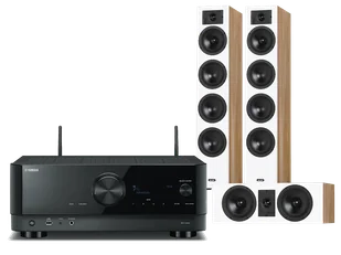 Kino domowe Yamaha RX-V4A (czarny) + Diva 6 + 7 (dąb) - Kino domowe - miniaturka - grafika 1