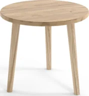 Ławy i stoliki kawowe - Stolik kawowy LEBEL 67x67 dąb craft złoty MELIMEBLE - miniaturka - grafika 1