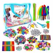 Prace ręczne dla dzieci - ZESTAW KREATYWNY PLASTYCZNY ARTYSTYCZNY RĘKODZIEŁO DLA DZIECI PREZENT 2000 - miniaturka - grafika 1