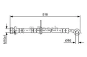 Przewody hamulcowe - Przewód hamulcowy giętki BOSCH 1987481730 - miniaturka - grafika 1